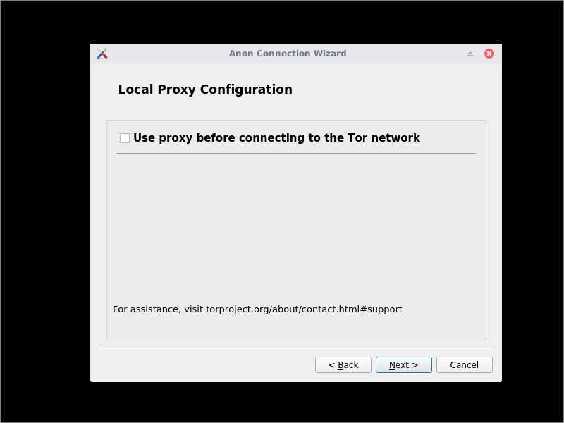 Whonix local proxy configuration